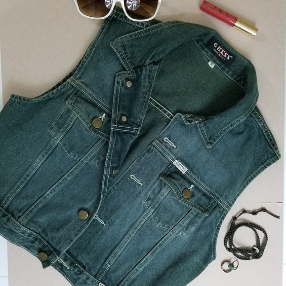 Guess by Marciano Jackets & Blazers - 2/$20⭐ Guess Vintage 90s Denim Vest, Small